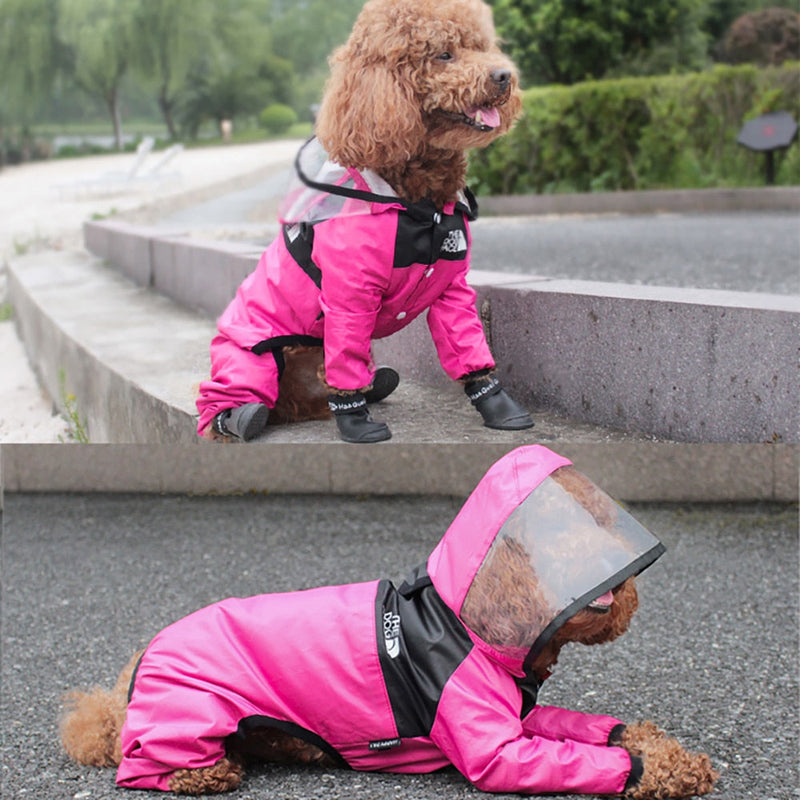 Capa de Chuva Impermeável para Cachorro e Gato T. Dog Face